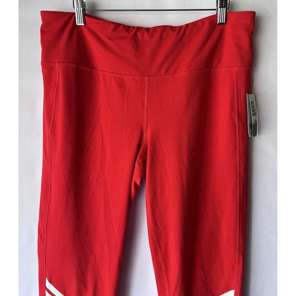 DSG Women's 7/8 Cropped Leggings Size‎ XL Red High Rise
